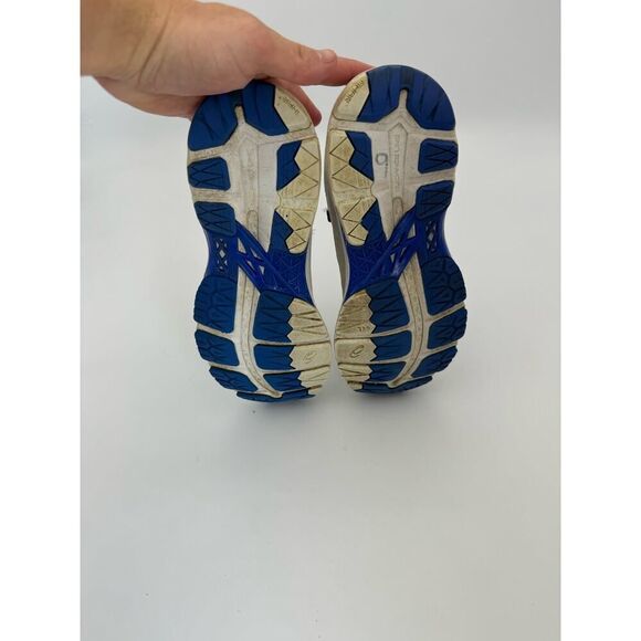 ASICS Women's Size 7.5 Gel-Kayano 24 Lightweight Long Running Shoes White/Blue - Picture 4 of 5